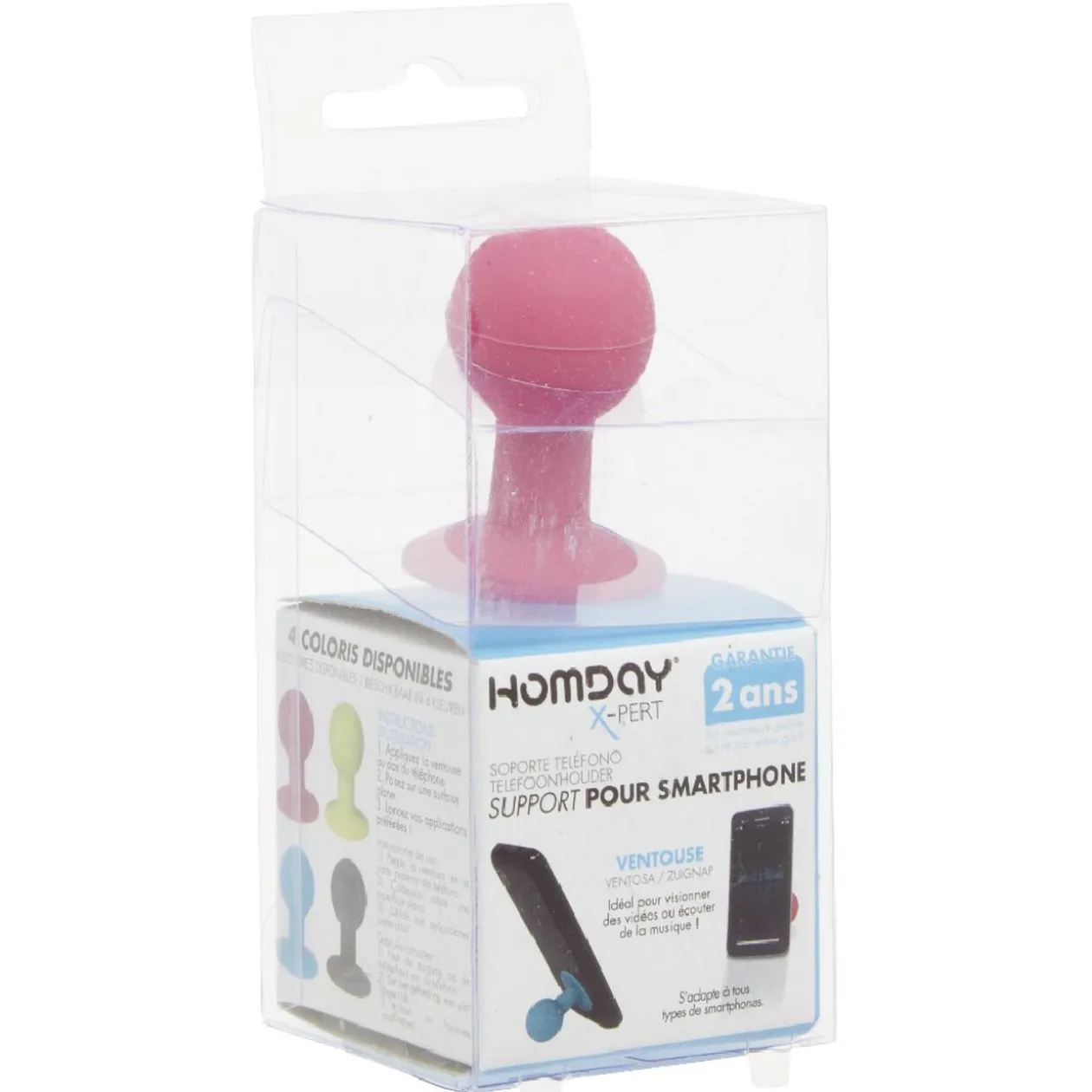 Support téléphone portable boule à ventouse