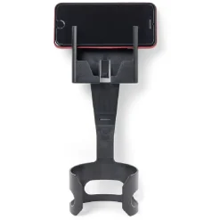 Support téléphone porte gobelet 2 en 1 abs noir