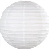 Suspension boule blanche en papier