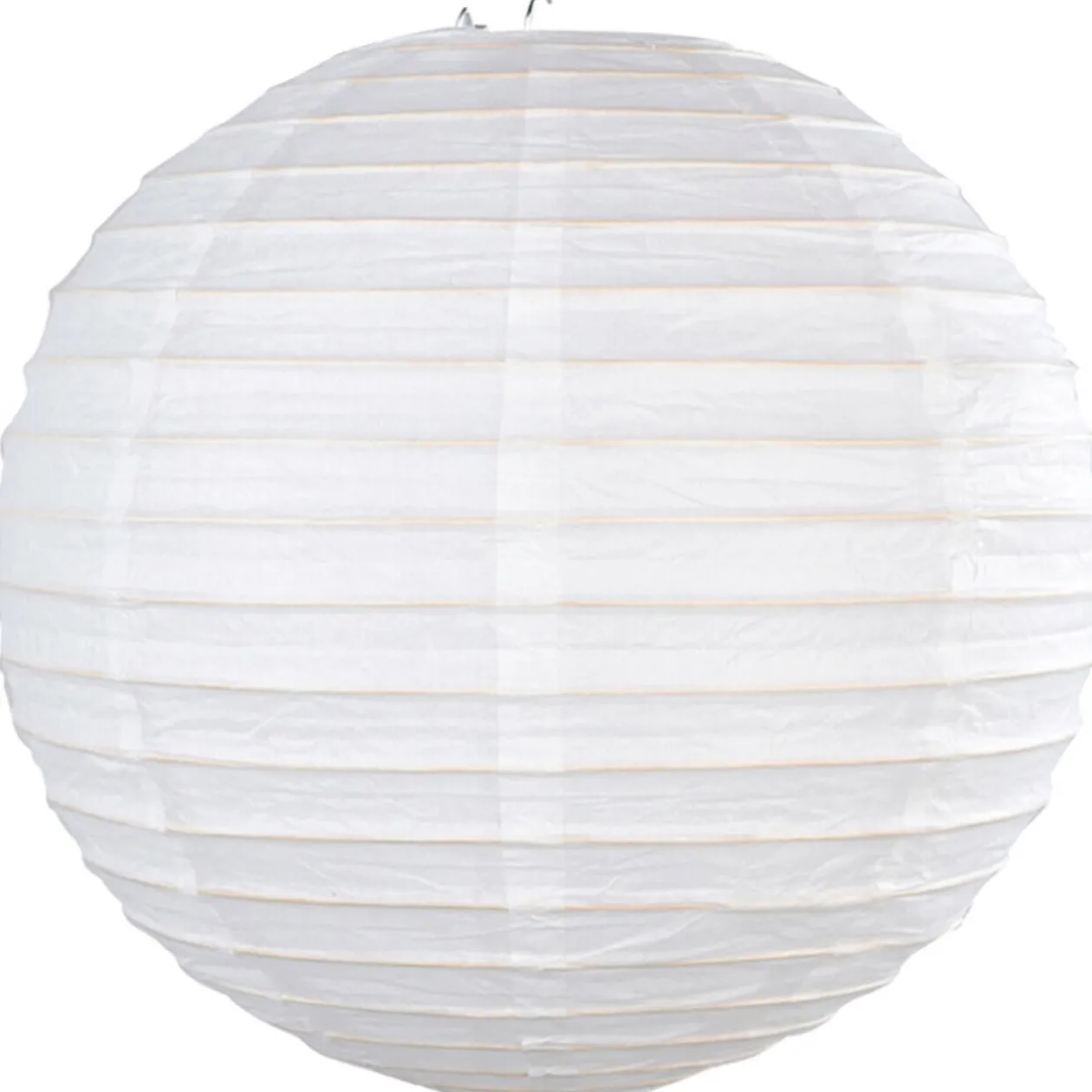 Suspension boule blanche en papier