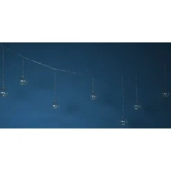 Suspension boules transparentes lumineuse