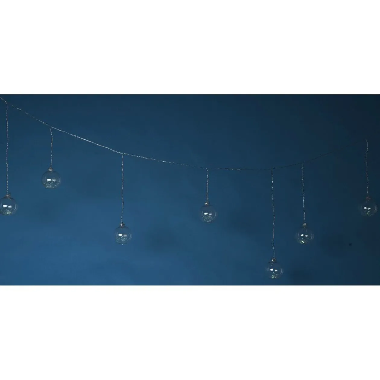 Suspension boules transparentes lumineuse