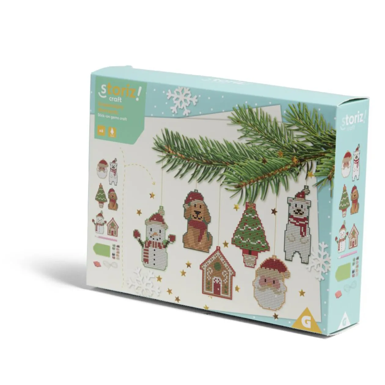 Suspension de Noël diamants à confectionner x6