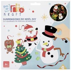 Suspension de Noël personnages DIY en mousse