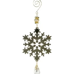 Suspension flocon doré