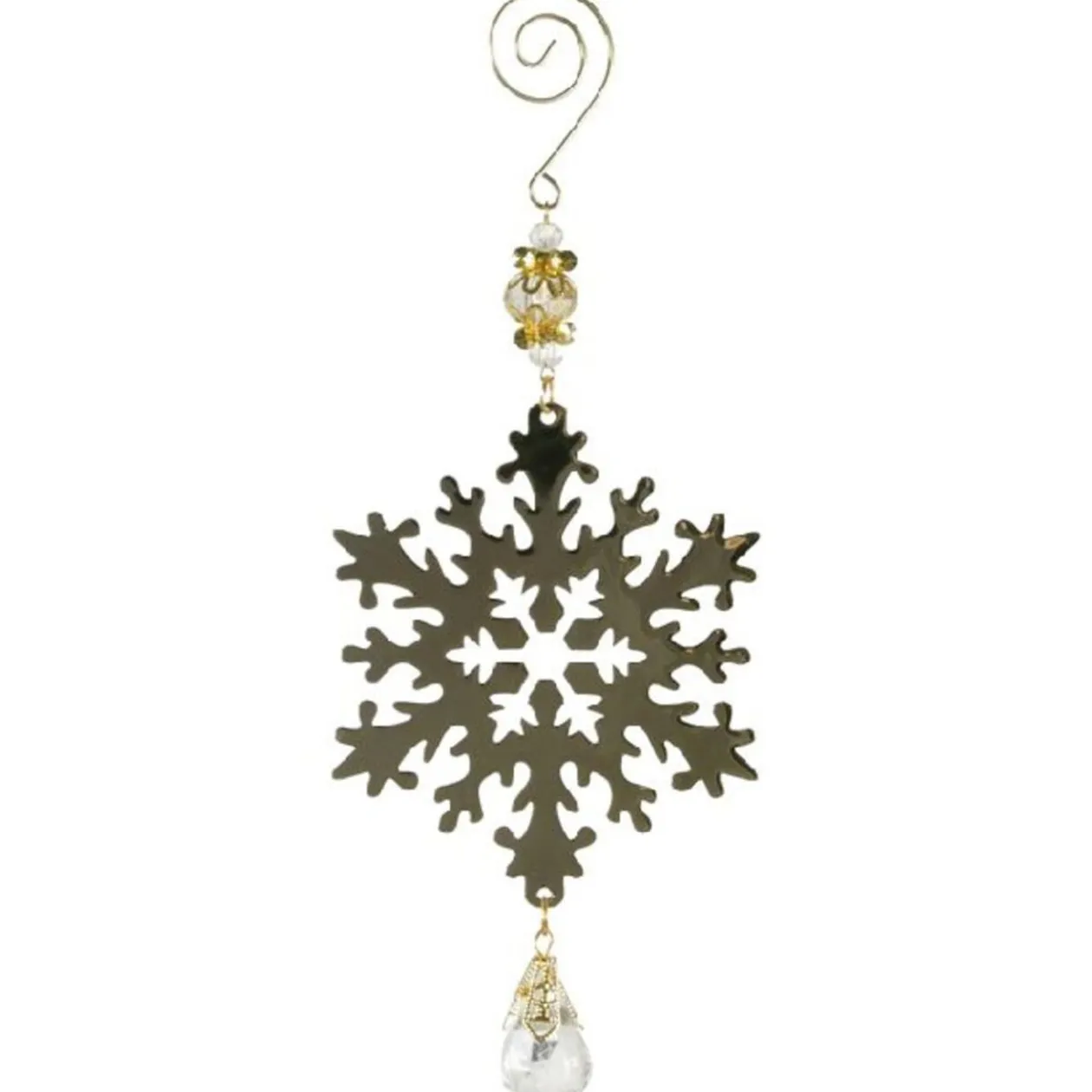 Suspension flocon doré