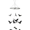 Suspension Halloween chandelier chauve-souris noir