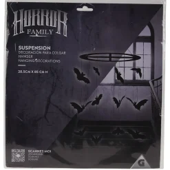 Suspension Halloween chandelier chauve-souris noir