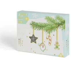 Suspension Noël x4 peinture sur plâtre