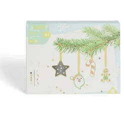 Suspension Noël x4 peinture sur plâtre