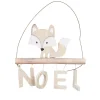 Suspension renard beige Noël