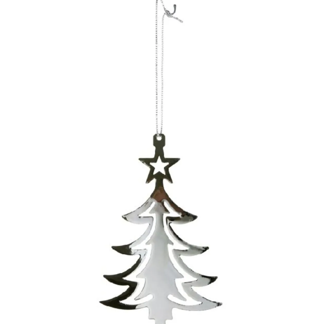 Suspension sapin argenté