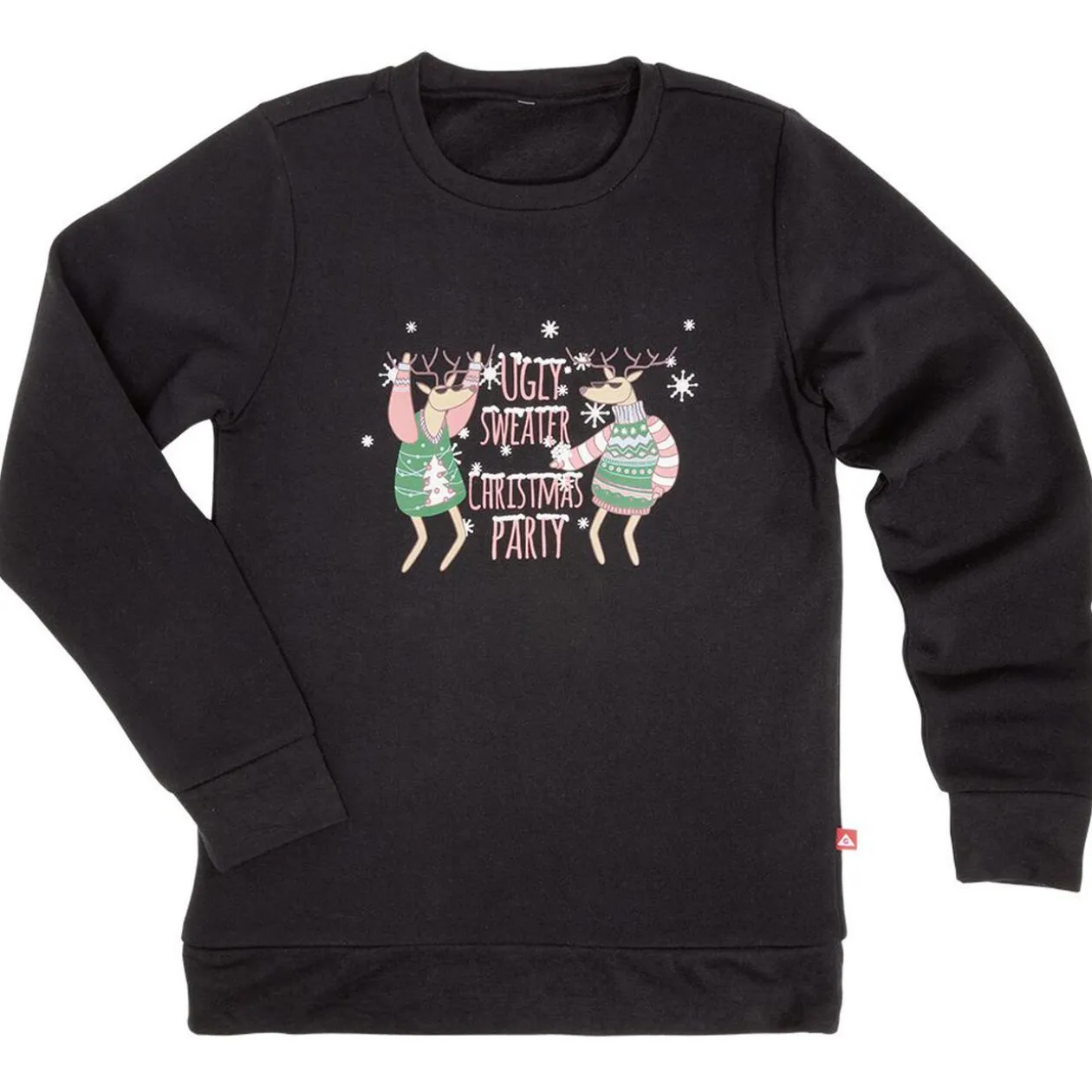 Sweat de Noël femme Ugly sweater Christmas Party noir