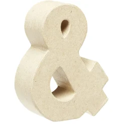 Symbole & à décorer en papier maché