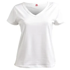 T shirt femme fibre de bambou élasthanne blanc - Taille XL
