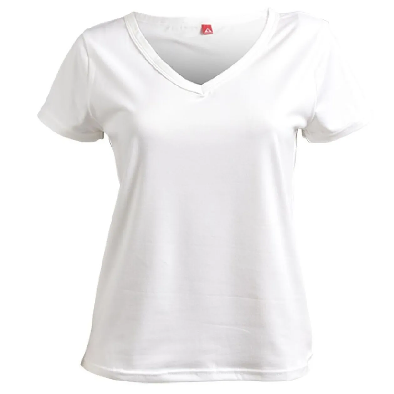 T shirt femme fibre de bambou élasthanne blanc - Taille S
