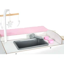 Table à langer en bois pour poupon