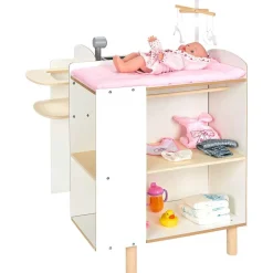 Table à langer en bois pour poupon