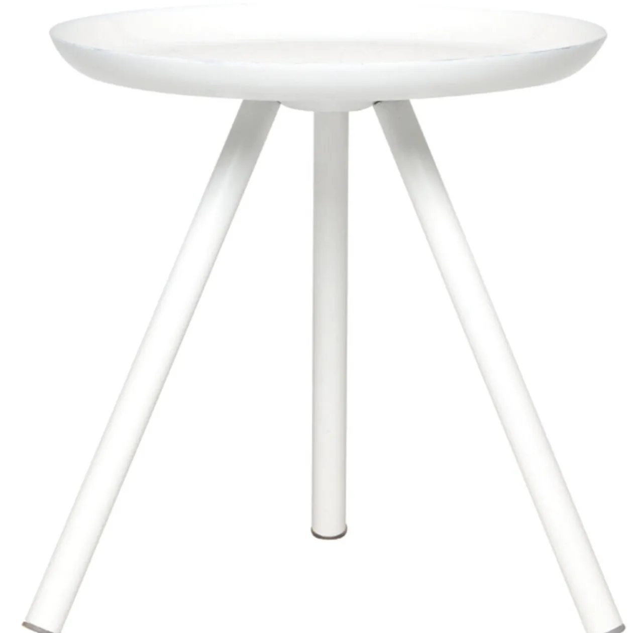 Table basse design blanche Intus création Olivier Lapidus