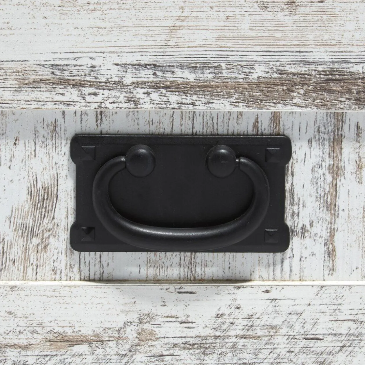 Table basse Kansas effet vieilli 2 tiroirs