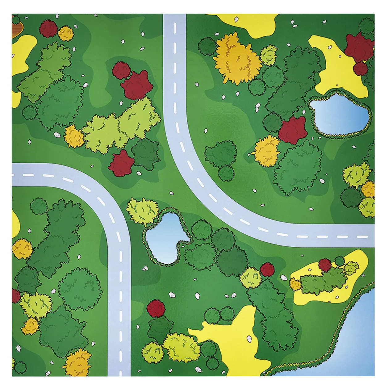 Table d'activité 2en1 circuit avec train et construction brique bois