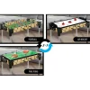 Table de jeux 3 en 1 - Baby Foot - Ping Pong - Air Hockey