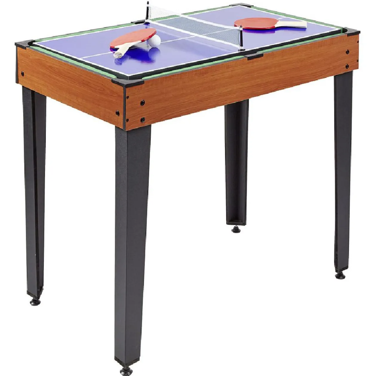 Table multi jeux 4 en 1 - Billard - Baby Foot - Ping Pong - Hockey