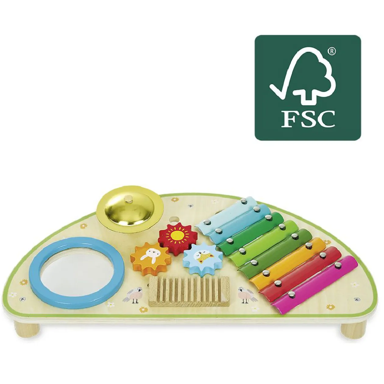 Table musicale en bois certifié FSC® - instruments de musique