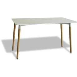 Table repas Bergen blanc 6 couverts