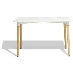 Table repas Bergen blanc 6 couverts