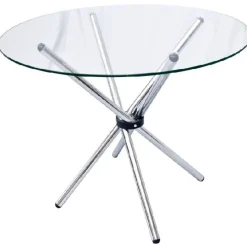 Table ronde transparente Jidoo