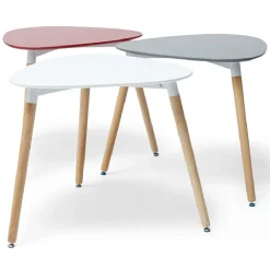 Table scandinave pieds bois naturel