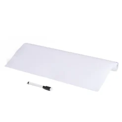 Tableau adhésif blanc à découper 45x200cm avec marqueur effaçable