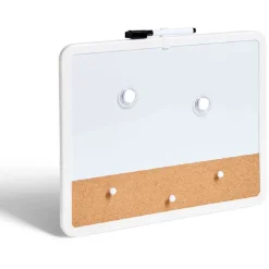 Tableau blanc avec surface en bois 33,7x28,1 cm