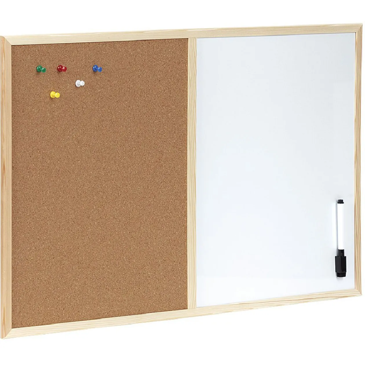 Tableau blanc et liège 2 en 1