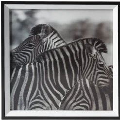 Tableau déco 3D motif zèbres