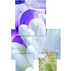 Tableau déco fleurs en relief