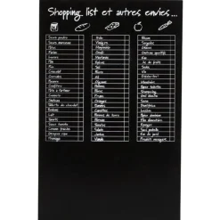 TABLEAU MEMO LISTE DE COURSES