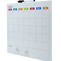 Tableau mémo calendrier avec feutre
