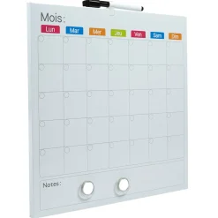 Tableau mémo calendrier avec feutre