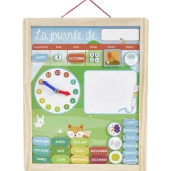 Tableau organisation enfant activités responsabilités en bois