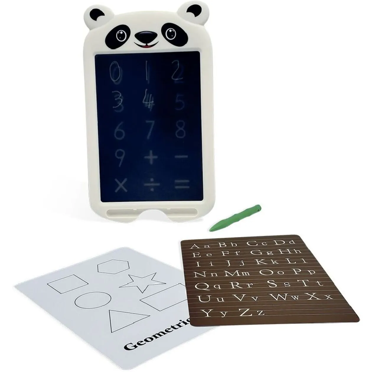 Tablette d'écriture enfant écran LCD forme ours H20cm blanc ou bleu