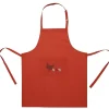 Tablier ajustable design poule rouge
