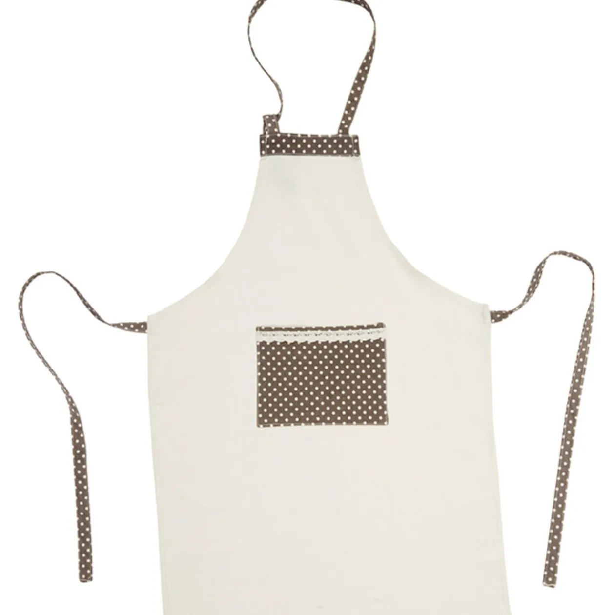 Tablier ajustable marron beige