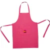 Tablier avec poche rose fuchsia design macaron