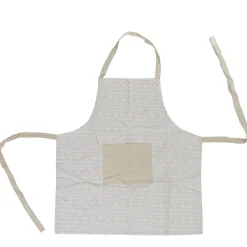 Tablier blanc cassé motifs aztèque