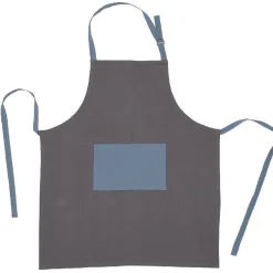 Tablier de cuisine en coton gris