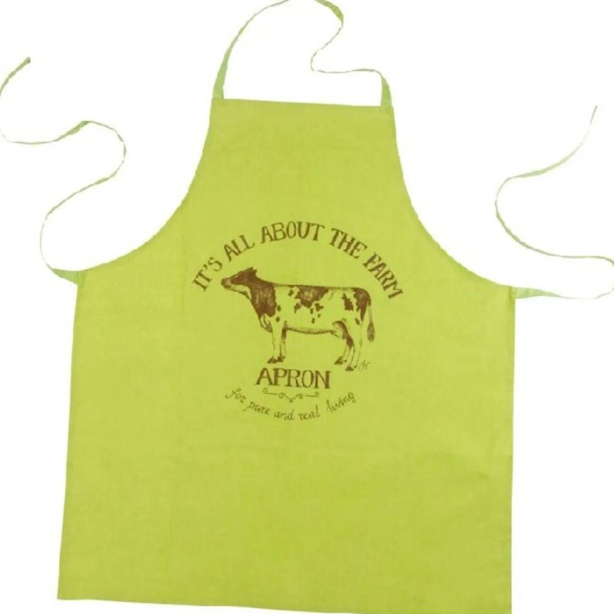 Tablier de cuisine imprimé campagne