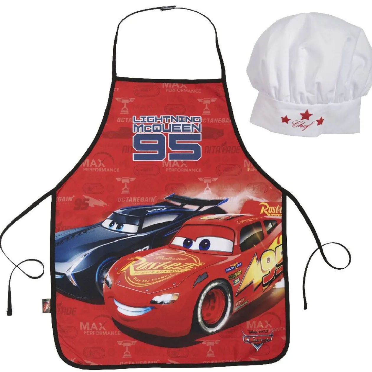 Tablier et toque enfant Disney Cars