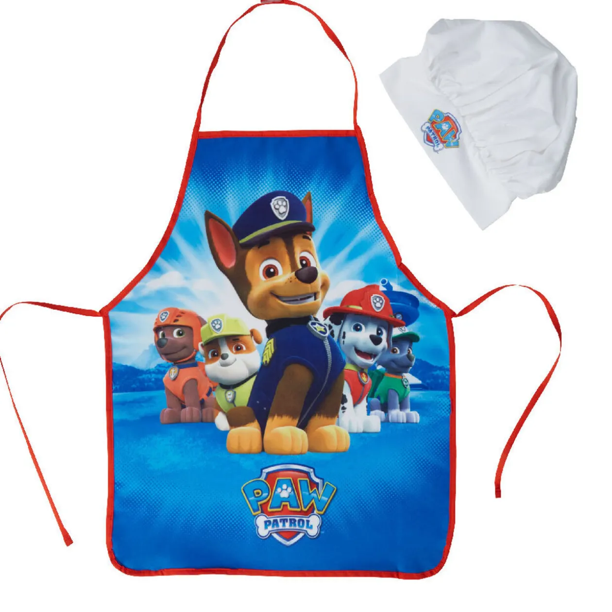 Tablier et toque Pat Patrouille bleu